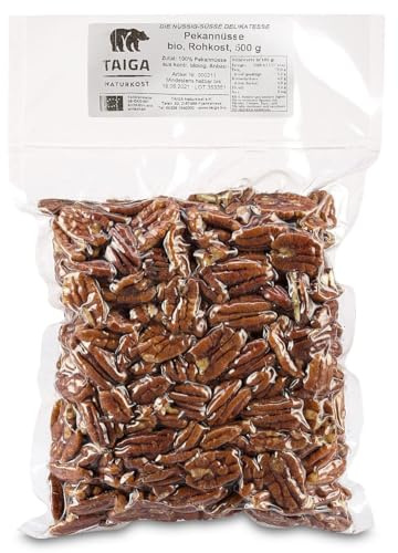 Taiga Naturkost - Pekannüsse - Bio - Rohkost-Qualität (500 g)