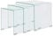 Festnight Lot de 3 Tables Basses gigognes Verre trempé Transparent