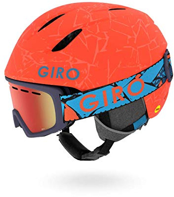 Giro Launch Casco de esquí/Snow, Unisex niños, Matte Vermillion Rock, 52-55.5 cm