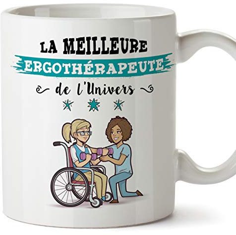 Mugffins ergothérapeute. Tasses Originales de café et Petit-déjeuner à Donner Travailleurs Professionnels - Cette Tasse Appartient à la Meilleure