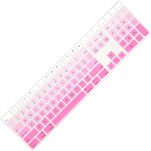 All-inside Ombre Pink Cover For Apple Imac Mq052Ll/A A1843 Us Layout Magic Keyboard with Numeric Keypad 06 Ombre Pink