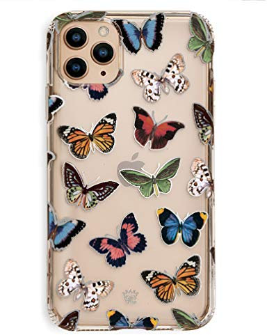 Velvet Caviar for iPhone 11 Pro Max Butterfly Clear for Girls, Women - Cute Protective Phone Cases [Drop Test Certified] (Colorful Butterflies)
