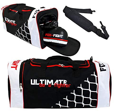 FOX-FIGHT Ultimate Sport Tasche Sporttasche Sportbag Gym Training Bag Schuhfach (XL (82x32x32cm))