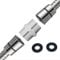 Waterberry Shower Hose Connector - Attach 2 Showers Together, Extend Hose Length - Standard 1/2 x 1/2 Universal - Chrome