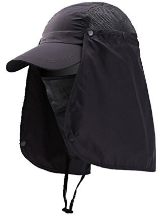 Sonnenhut Damen Herren Legionärskappe mit Nackenschutz Safari Cap UV Schutz Angelhut Schnelltrocknend Fischerhüte Abnehmbarer Wasserdicht Wanderhut Faltbar Gartenhut Outdoor Radfahren Bergsteigerhut