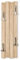 Kreative Feder Wand-Garderobe Holz beige Shabby-Chic Vintage ca. 100x30cm mit vier Haken (Holz beige)