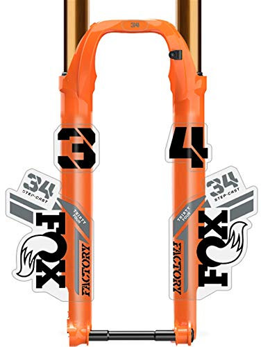 Bicycle Fork Stickers F-o-x34 Front Fork Sticker Mountain Bike Bicycle Front Fork Sticker F-O-X 34 Bicycle Color Change Sticker Waterproof Sticker (Color : Black)