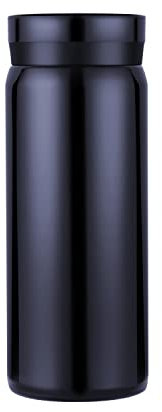 Kleine Thermosflaschen Edelstahl - niedliche Wasserflasche, vakuumisolierte Flasche für heiße und kalte Getränke(BPA-freie, Blau, 200 ml)