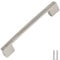 Decoranddecor Dimora D-Shape Cupboard Handles | Rectangular Kitchen Handles for Cupboards | Cabinet Pulls - 160mm, Satin Nickel