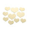 Wandsticker Wandtattoo Kinderzimmer 10st Herz Decal Acryl Aufkleber Love 3D Einweg-Wand- und Wandspiegel Home Dekor Wandbild Bilder Wohnzimmer Schlafzimmer Deco (Gold, One Size)