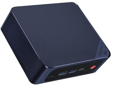 Beelink EQi12 Mini PC, Intel Core i5 12450H (10C/16T, up to 4.4GHz), 32GB DDR4 1TB M.2 PCIe4.0 SSD Mini Computer,4K Dual Display/HDMI/Type-C/WiFi 6/BT5.2/Dual Gigabit LAN