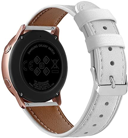 TATAOWNS Kompatibel für Galaxy Watch 5/Galaxy Watch 4 40mm 44mm Armband, Leder Uhrarmband Weich Lederband Ersatzband für Galaxy Watch 5 Pro 45mm/4 Classic 42mm 46mm/Watch 3 41mm/Watch Active 2