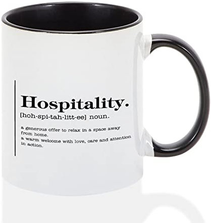 Mug noir bicolore - Tasse à café humoristique - Tasse à thé - 325 ml