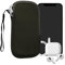 kwmobile Handytasche für Smartphones XXL - 7 - Neopren Handy Hülle Dunkelgrün - Handy Tasche 17,7 x 8,5 cm Innenmaße