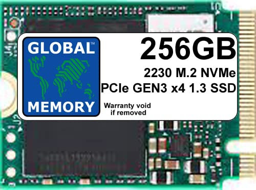 GLOBAL MEMORY Unidad de estado sólido SSD M.2 2230 PCIe Gen3 x4 NVMe de 256 GB para ordenadores portátiles, escritorios, servidores, estaciones de trabajo, placas madre