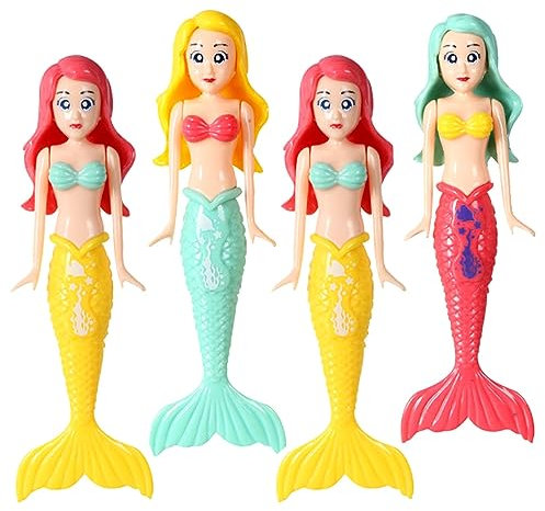 AYNKH 4 Pcs Mermaid Pool Toys, Diving Toys for Toddlers Girls Boys Paddling Pool Game
