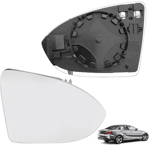 Cristal De Espejo Retrovisor Lateral Coche Cristal De Retrovisor Calefactable Lado Derecha Retrovisor Exterior Ajustable Adecuado Reemplazar Lente De Marcha Atrás Con Placa De Respaldo Para Golf 7
