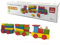 Trenino in Legno per Bambini Treno Colorato con Cubetti Costruzioni Treno con Locomotiva Vagoni in Legno Gioco Educativo Treno in Legno Trainabile Blocchi di Costruzione in legno Gioco Montessori