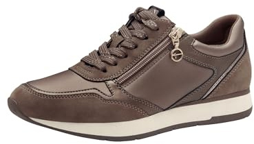 Tamaris Damen Klassische Ballerinas, Frauen Flats,TOUCHit-Fußbett,Slip-ons,klassisch elegant,Ballerinen,Pumps,Halbschuhe,Slipper,Taupe Comb,40 EU
