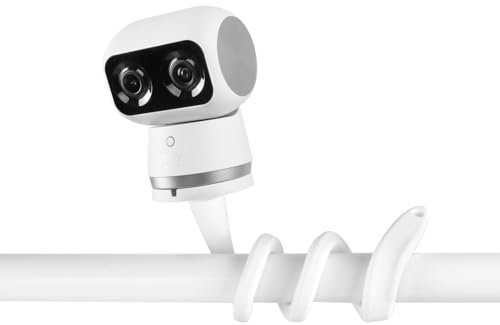 TIUIHU Camera Mounting Bracket Wall Mount for eufy Security Indoor Cam S350 (Soft Clamp Bracket)