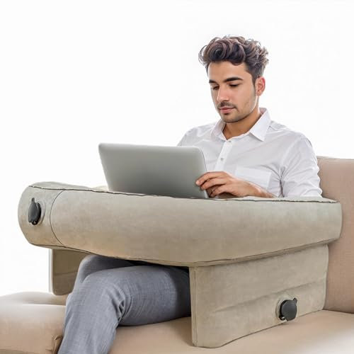 Aufblasbares Lesekissen für Bett, Gaming, große Armlehne, Luftkissen für Handgelenk, Ellenbogenstütze, Kissen für Schreibtisch, Lesekissen zum Sitzen im Bett, Sofa, Boden, Erwachsene,