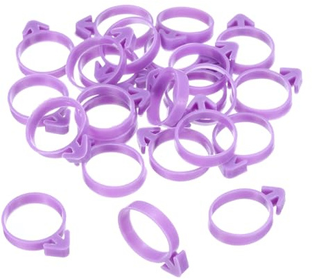 QUARKZMAN 24pz Pasticceria Borsa Fascette Glassa Borsa Fascette Silicone Decorazione Profili Borsa Mollette per Tortini Biscotto Cottura Viola