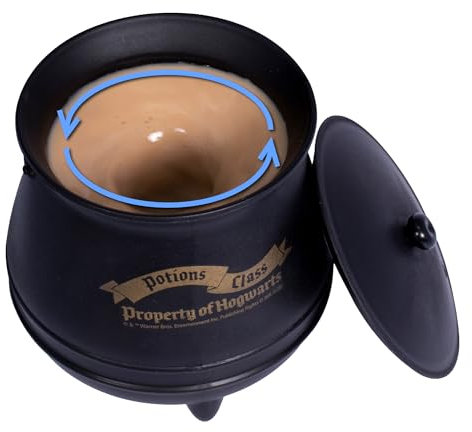 Blue Sky Studios Harry Potter Self Stirring Cauldron Mug, Magic Press to Stir Cup, Potions Class Hogwarts Merchandise & Gift