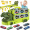 Race Track Truck Toys for 2 3 4 Year Old Boys Gifts, 65 Inch Portable Folded Transport Carrier Truck for Boys Toys Age 2 3 4,Toddler Toy Cars Gifts for 2 3 4 5 Year Old Boys