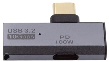 NFHK 10Gbps USB-C Type-C 1-to-2 USB-C Female OTG & 100W PD Power Adapter for Laptop Tablet Phone