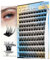 BEYELIAN Self-adhesive False Eyelashes Clusters, D Curl Lash Clusters Kit with Lash Tweezer 10-16mm, Press On Eyelashes No Glue Needed Lash Extension Kit,Self Stick Cluster Lashes 110 PCS