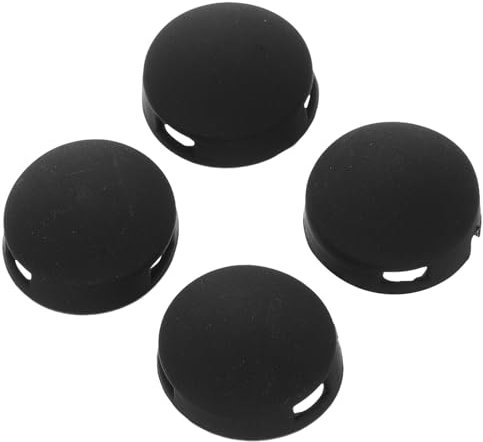Angoily 1 Set Wall Mounted Doorbell Doorbell Button Replacement for Doorbell Black Cracked Buttons 4 Buttons and 2 Screws