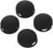 Angoily 1 Set Wall Mounted Doorbell Doorbell Button Replacement for Doorbell Black Cracked Buttons 4 Buttons and 2 Screws