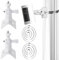2 Stück Masthalterung Halterung, Universelle Kamera Halterung für Eufy Cam/Arlo/Wyze, Verstellbare Camera Halterung für Innen- und Außenkamera, Masthalterung für Überwachungskamera und Solarpanel