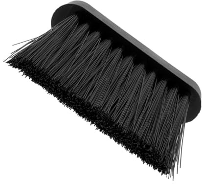 Kaminbürste Ersatzkopf aus Kunststoff für Kaminreinigung, Schwarz
