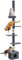 Yaheetech Floor To Ceiling Cat Tree Tower, 5-Tier Cat Scratching Posts with Adjustable Height (226-265.5cm), Tall Kitten Climbing Frame with Cozy Condo and Platforms, Dark Grey