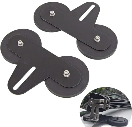 YOJZMA 2Pcs magnetische Lichtleistenhalterung, starke Magnetbefestigung | 12 Magnete im Inneren, Kratzfeste Gummibasis, für LKW, SUV, ATV, UTV, Offroad-LED-Nebel- und Arbeitslichter