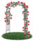 Gartenwelt Riegelsberger Rosenbogen 120x240x40 cm aus PE-ummanteltem Stahl schwarz Rankhilfe für Kletterpflanzen Blumen