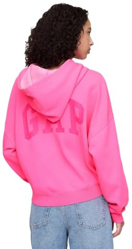 Gap Damen-Kapuzenpullover mit Mini-Arch-Logo, Standout Pink II, S