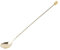 12 Zoll Edelstahl-Mixer-Löffel, Spirale Muster Bar Cocktail Shaker Löffel, mit Ananas geformten Griff, praktische langen Griff Bar Rührer, für Party Home Bar (Gold)