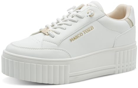 MARCO TOZZI Damen Sneaker weiches Feel Me Wechselfußbett weiches Innenfutter Modern