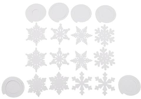 1 set di decorazioni da appendere a forma di albero di Natale, fiocco di neve, decorazione da soffitto per feste di Capodanno