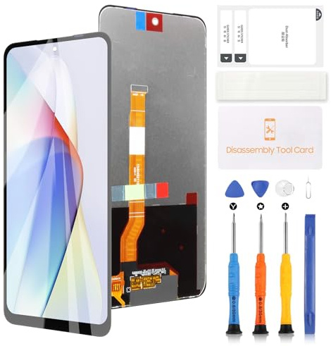 Pantalla LCD para Oppo Realme C55 RMX3710 Pantalla LCD de repuesto para Realme C55, panel táctil, digitalizador, montaje de vidrio, kit de reparación de teléfono móvil con herramientas (6.72 pulgadas
