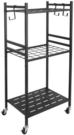 SHIOUCY Gartengeräte Aufbewahrung Ständer Yard Tool Tower Rack für Garage Organisation und Lagerung Gartenwerkzeug Halterung stehend für Orte wie Garagen Gärten Schuppen und Hinterhöfe