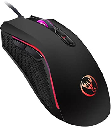DIYEAH Souris Gaming Filaire Lumineuse Souris Ergonomique avec Dpi Ajustable pour Pc et Ordinateurs Accessoires de Jeu pour Maison et Bureau