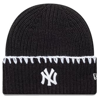 New Era WMNS Chunky Topstitch Beanie Neyyan Blk Blk One Size