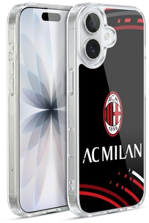 Head Case Designs Offizielle AC Milan Gekrümmt Wappen Muster Gelhülle [Militärischer Schutzgrad] Kompatibel Mit Apple iPhone 17 Und Kompatibel Mit MagSafe