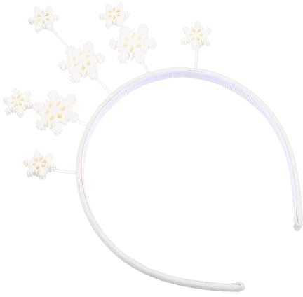 TOYZFRIENDY Schneeflocken-haarreif für Weihnachten Party-kopfschmuck für Junge Mädchen Weihnachtshaarreif Schneeflocken-haarband Kinderstirnband Party-haarband