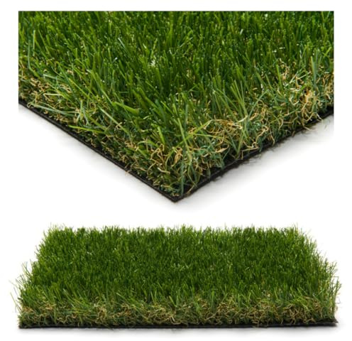 Bogazon Gazon synthétique Gaïa 45 mm (1 m x 10 m) | Pelouse Premium | Décoration Maison | Résistant UV