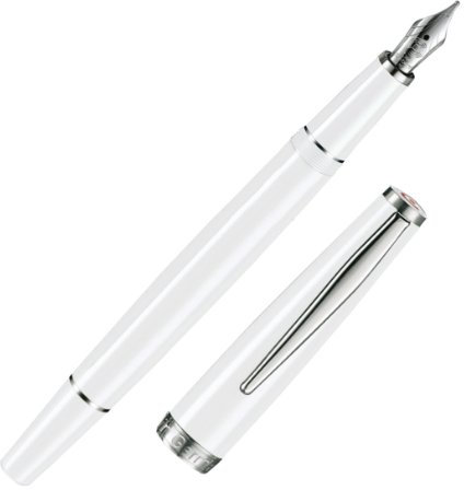 Cleo Skribent Füllhalter Classic (mittlere Spitze), weiß