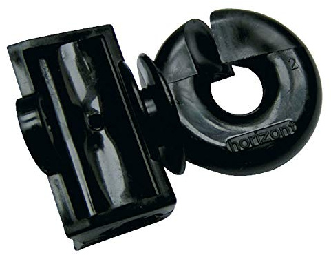 horizont Isolator Weidezaun farmer fiber, Ersatz-/ Zusatzisolator, 60 Stück, Band bis 13 mm, Litze bis 4 mm, freilaufend, Streckenisolator, für Pfähle bis Ø 12 mm